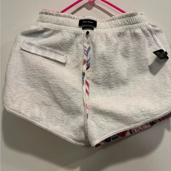 Isabel Marant White and Pink Athletic Shorts - Picture 4 of 8